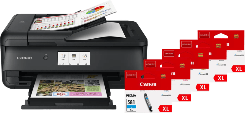 Canon PIXMA TS9550a + 1 set extra XL cartridges