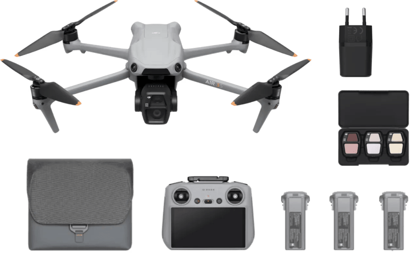 DJI Air 3S Fly More Combo + BlueBuilt Charger