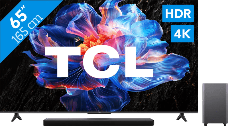 TCL 65″ Led P61K 4K (2025) + TCL S55H 2.1 Soundbar
