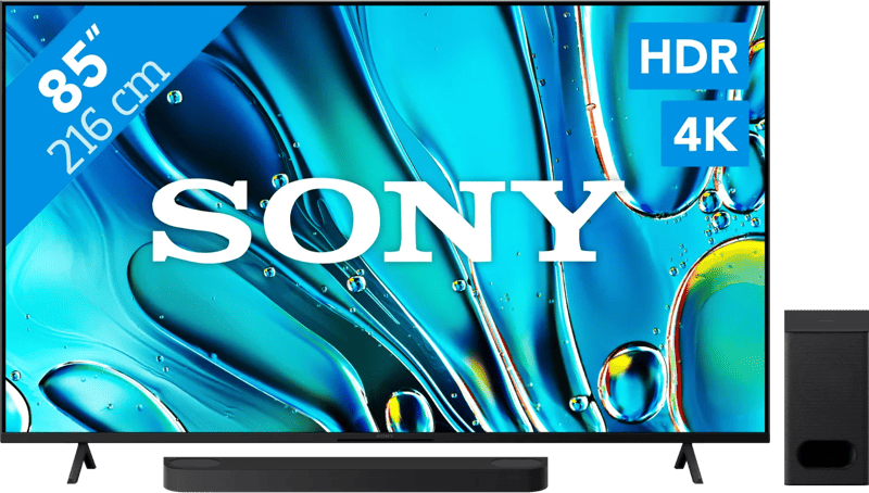Sony Bravia 3 85″ 4K Led (2025) + Sony Bravia Theatre Bar 6 Zwart