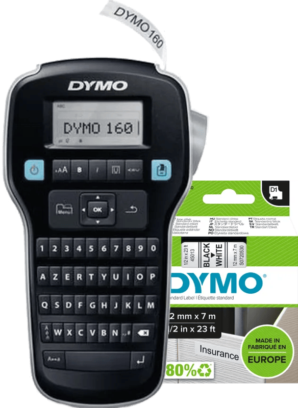 DYMO Labelmanager 160 Azerty + 1 extra label