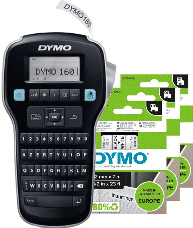 DYMO Labelmanager 160 Azerty + 3 extra labels