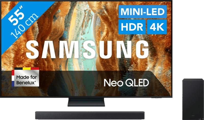 Samsung 55″ Neo QLED QN73F 4K (2025) + Samsung HW-B450F (2025)