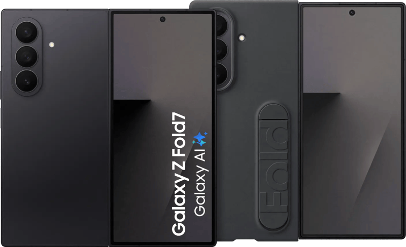 Samsung Galaxy Z Fold 7 512GB Zwart 5G + Samsung Siliconen Back Cover Zwart