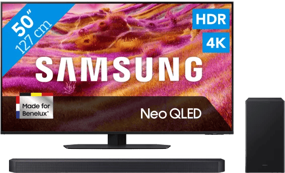 Samsung 50″ Neo QLED QN90F 4K (2025) + Samsung HW-B750F (2025)