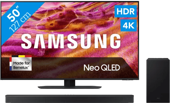 Samsung 50″ Neo QLED QN90F 4K (2025) + Samsung HW-Q600F (2025)