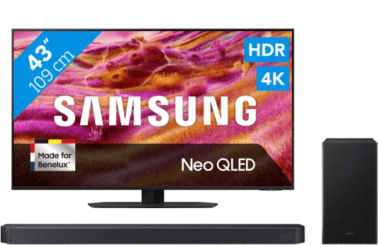 Samsung 43″ Neo QLED QN90F 4K (2025) + Samsung HW-B750F (2025)