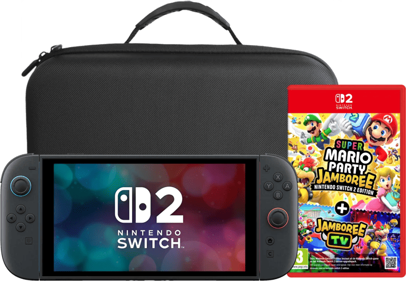 Nintendo Switch 2 (2026) + Super Mario Party Jamboree + BlueBuilt Travelcase XL