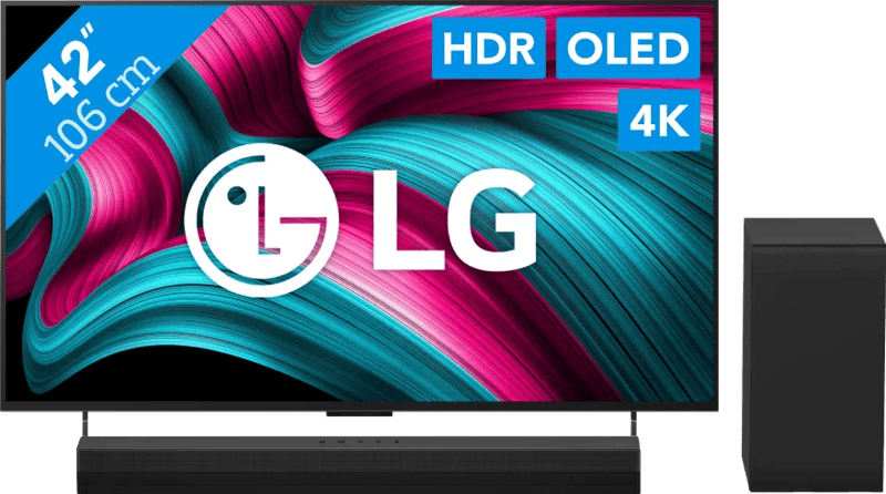 LG 42″ OLED EVO C54 4K (2025) + LG DS40T