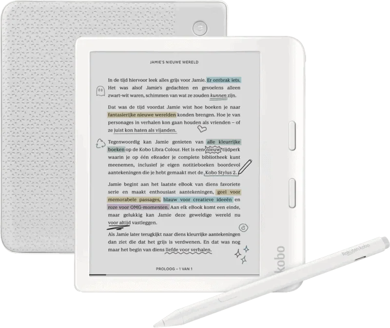 Kobo Libra Colour Wit + Kobo Stylus 2