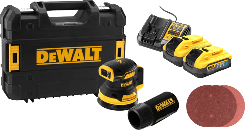 DeWalt DCW210NT-XJ 5,0 Ah POWERSTACK Accu (2x) Compleet Pakket