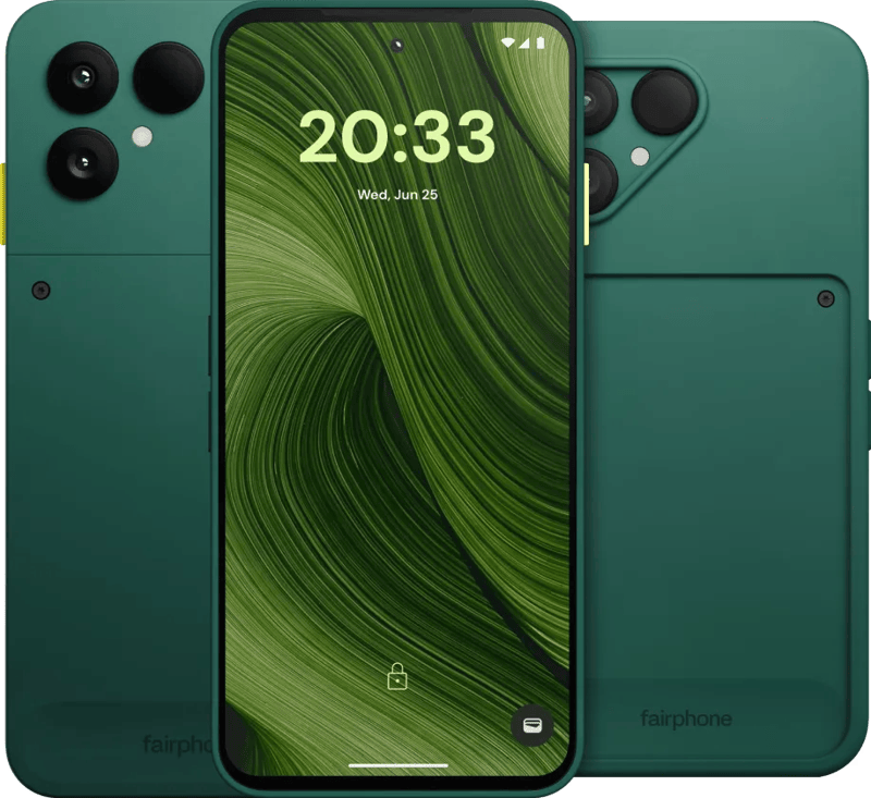 Fairphone 6 256GB Groen 5G + Fairphone 6 Protective Back Cover Groen