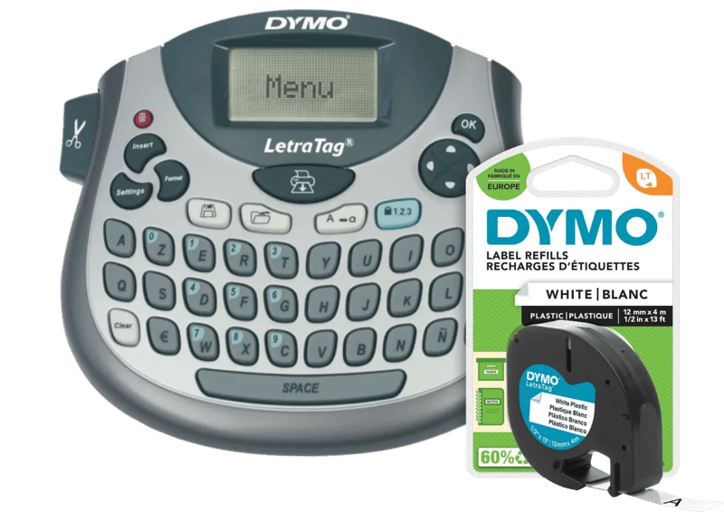 DYMO LetraTag LT-100T Labelprinter + 1 extra label