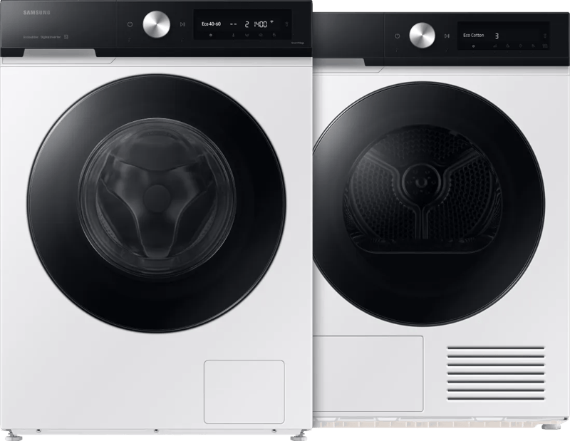 Samsung WW90DB7U94GE AI Wash + Samsung DV90DB7845GEU3 QuickDrive