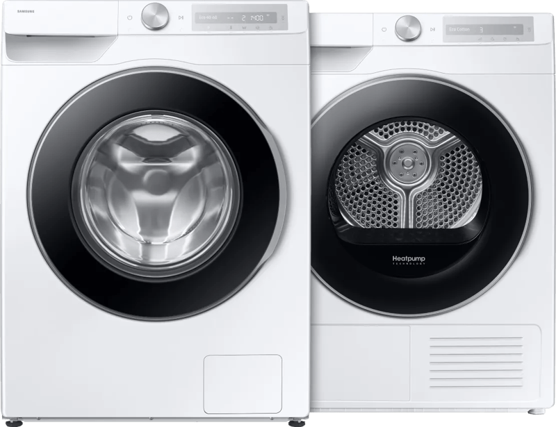 Samsung WW90DG6U25LH Super Speed + Samsung DV90DG6845LHU3 AI Dry+