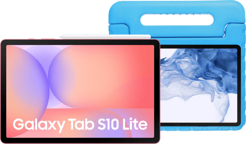 Samsung Galaxy Tab S10 Lite 10,9 inch 256GB Wifi Rood + Kids Cover Blauw