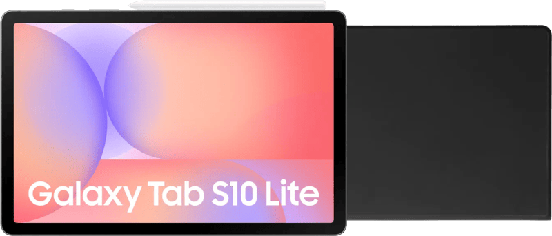 Samsung Galaxy Tab S10 Lite 10,9 inch 256GB Wifi Zilver + Book Case Zwart