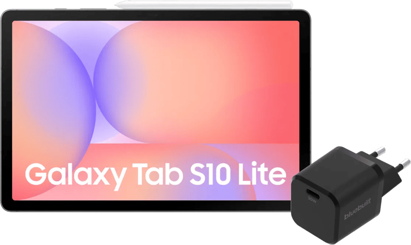 Samsung Galaxy Tab S10 Lite 10,9 inch 256GB Wifi Zilver + BlueBuilt Oplader