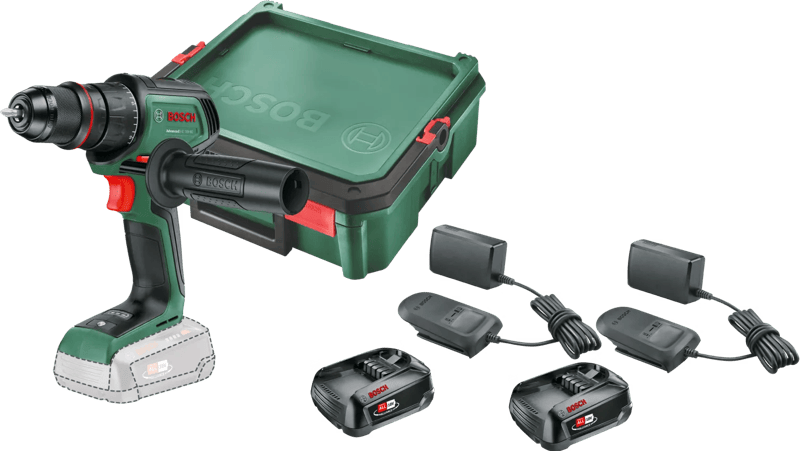 Bosch AdvancedDrill 18V-80 2,5 Ah Accu (2x) SystemBox S Starterspakket