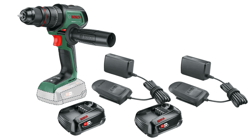 Bosch AdvancedImpact 18V-80 2,5 Ah Accu (2x) Starterspakket