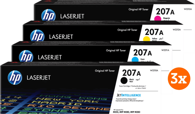 HP 207A Toner Combo Pack (3 stuks)