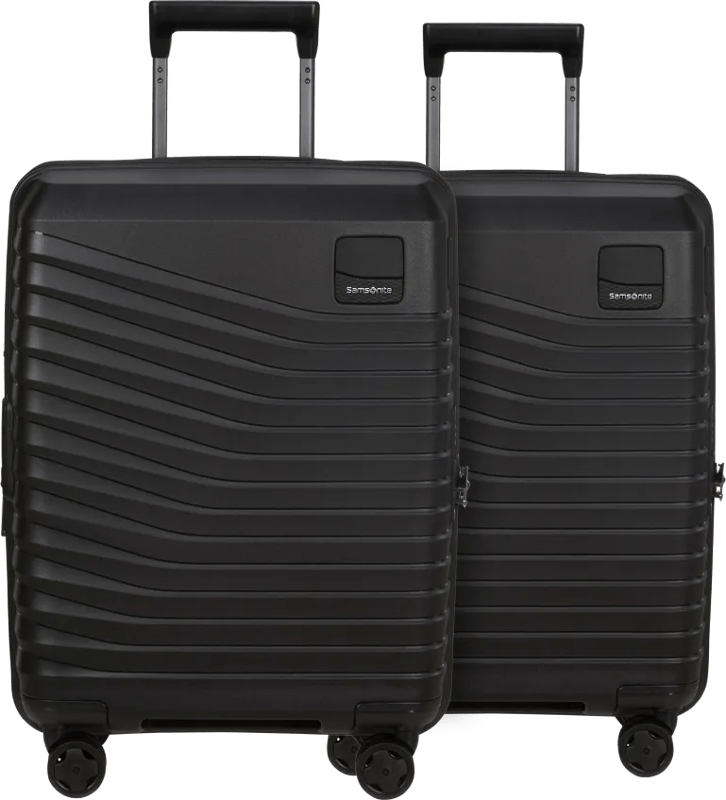 Samsonite Intuo Expandable Spinner 55cm Duo Pack Black