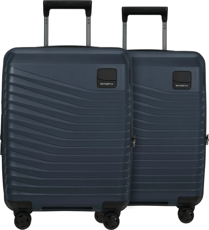 Samsonite Intuo Expandable Spinner 55cm Duo Pack Blue Nights