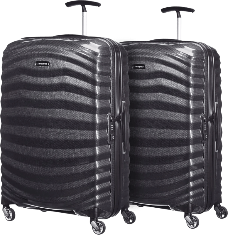Samsonite Lite-Shock Spinner 69cm Duo Pack Black