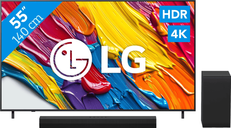 LG 55″ QNED82 4K (2025) + LG DS40T