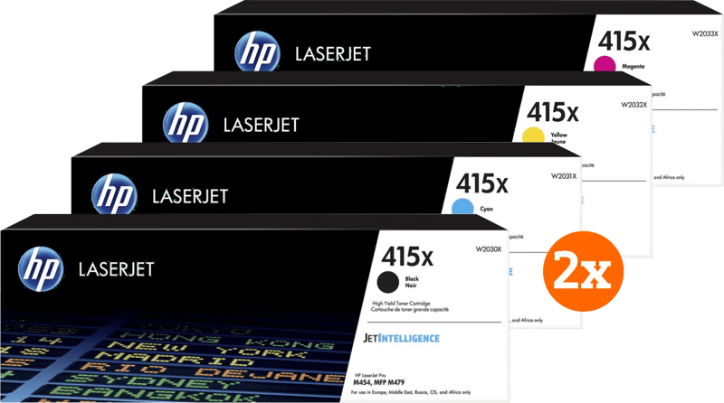 HP 415X Toner Combo Pack (2 stuks)