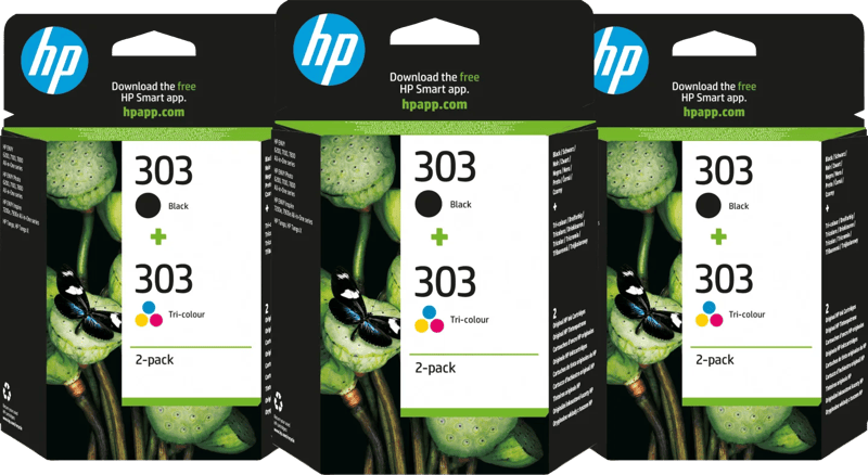 HP 303 4-Kleuren Pack (3 stuks)