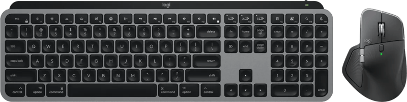 Logitech MX Master 4 voor Mac Spacezwart + Logitech MX Keys S for Mac Azerty Zwart