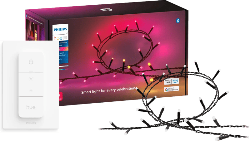 Philips Hue Festavia Lichtsnoer – 20 meter – 250 LEDs + Philips Hue Dimmer