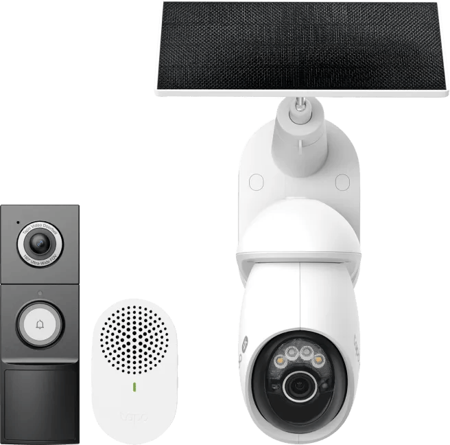 TP-Link Tapo C660 Solar Kit + D235 Smart Battery & Wired Doorbell