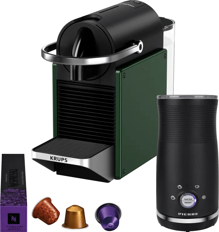 Krups Nespresso Pixie XN3063 + Pierre Melkopschuimer