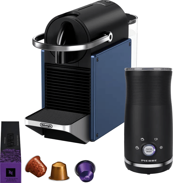 De’Longhi Nespresso Pixie EN127.BL + Pierre Melkopschuimer