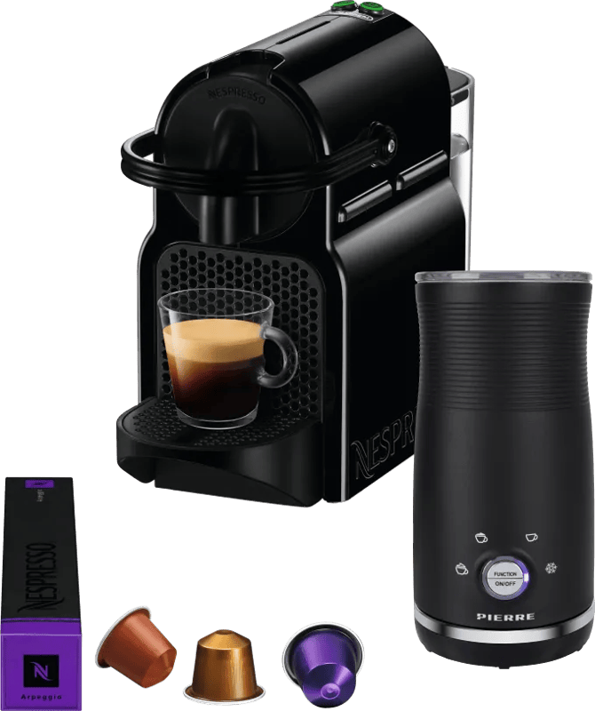 De’Longhi Nespresso Inissia EN80.B + Pierre Melkopschuimer