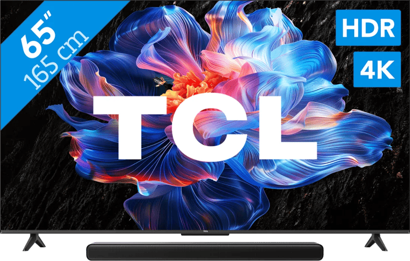 TCL 65″ Led P61K 4K (2025) + TCL S45H 2.0 Soundbar