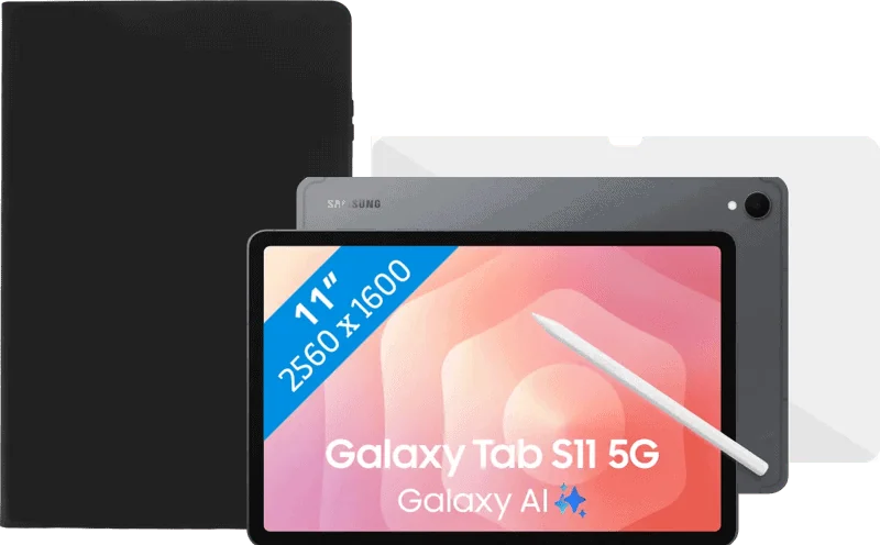 Samsung Galaxy Tab S11 11 inch 128GB Wifi en 5G Grijs + Beschermpakket