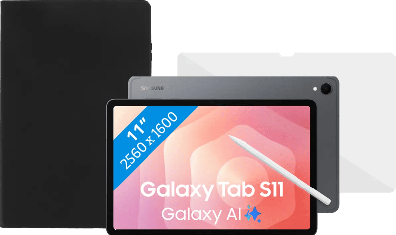 Samsung Galaxy Tab S11 11 inch 512GB Wifi en 5G Grijs + Beschermpakket