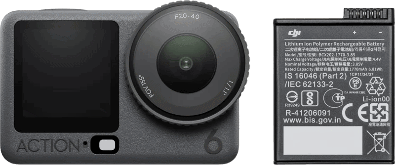 DJI Osmo Action 6 + DJI Osmo Action Extreme Battery