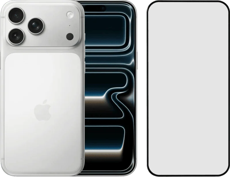 Apple iPhone 17 Pro Max 2TB Zilver + BlueBuilt Screenprotector Glas