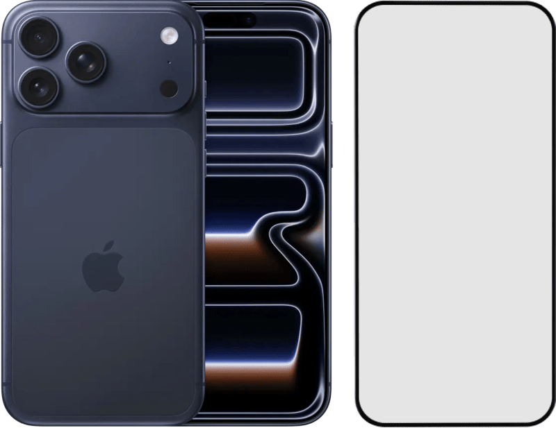 Apple iPhone 17 Pro Max 1TB Blauw + BlueBuilt Screenprotector Glas