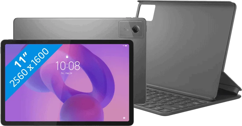 Lenovo Idea Tab 11 inch 256GB Wifi Grijs met Stylus + Toetsenbord Hoes AZERTY