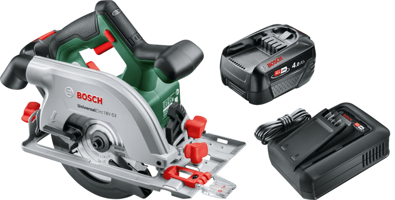 Bosch UniversalCirc 18V-53 + Bosch Starterset 18V 4,0 Ah
