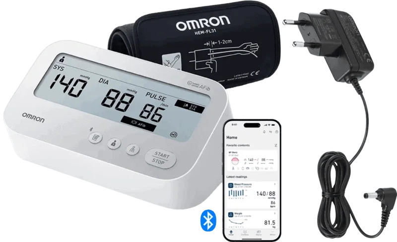 Omron X4 Connect AFib + Adapter
