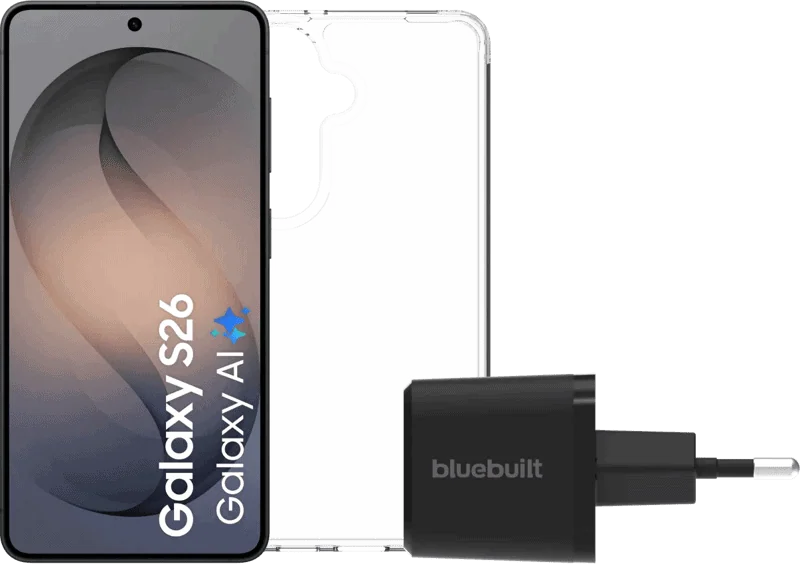 Samsung Galaxy S26 256GB Zwart 5G + Basis Accessoirepakket