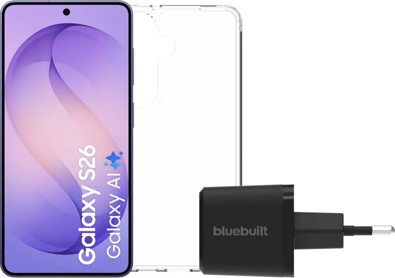 Samsung Galaxy S26 256GB Donkerblauw 5G + Basis Accessoirepakket