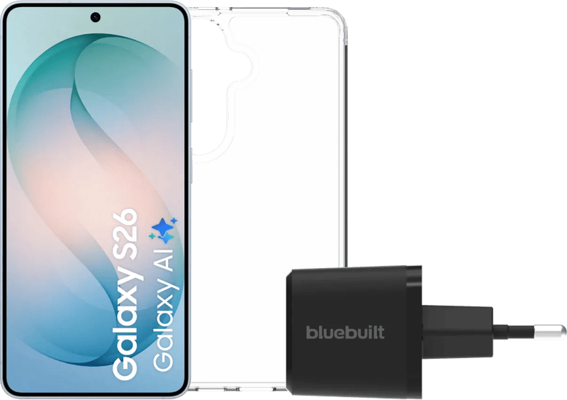 Samsung Galaxy S26 512GB Lichtblauw 5G + Basis Accessoirepakket
