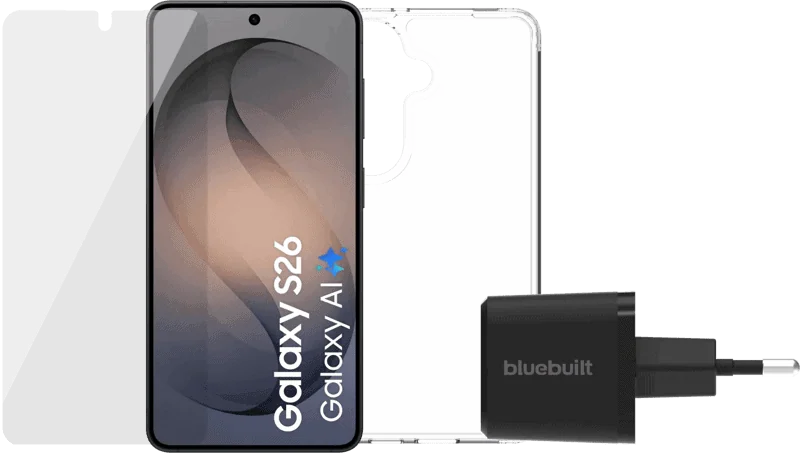 Samsung Galaxy S26 256GB Zwart 5G + Compleet Accessoirepakket